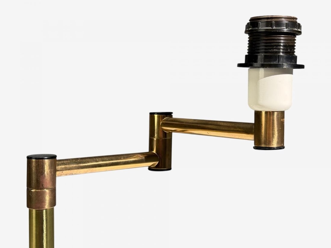 Fagerhults, Articulating Desk Lamp, Brass, Sweden, 1960s - 9