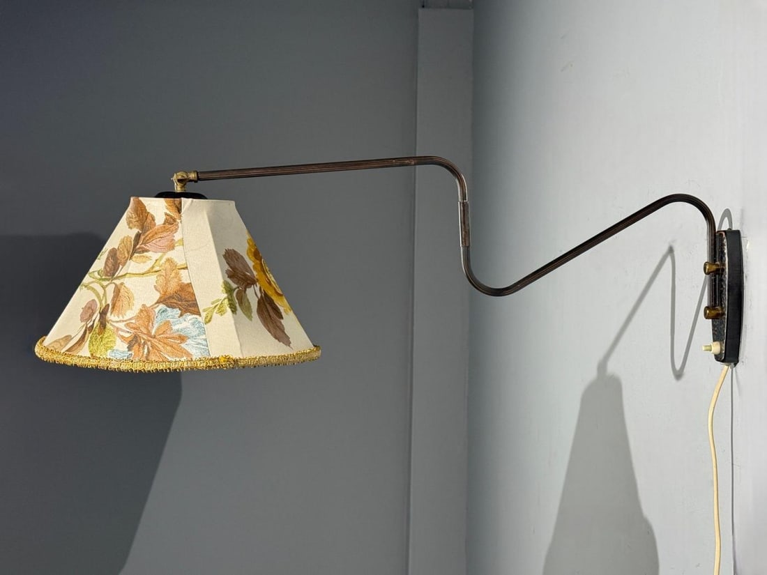 Swedish Modern, Adjustable Wall Light, Copper, Sweden, 1970s - 6