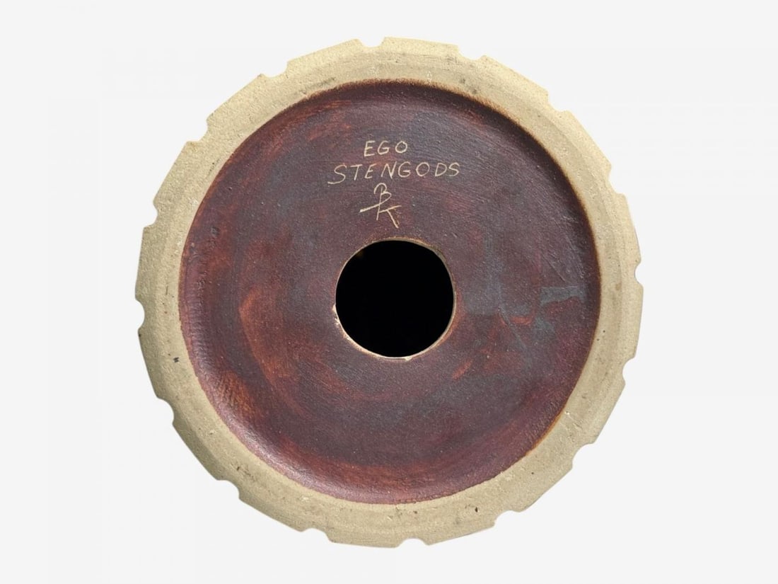 Bruno Karlsson, Large Table Lamp, Brown Stoneware, Sweden, 1960s - 10