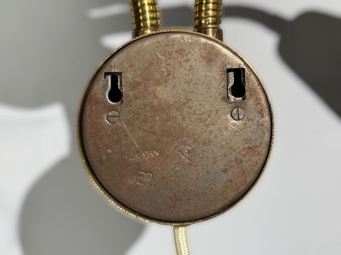 Arvid Böhlmarks, Adjustable Wall Light, Brass, Lacquered Metal, Sweden, 1940s - 7