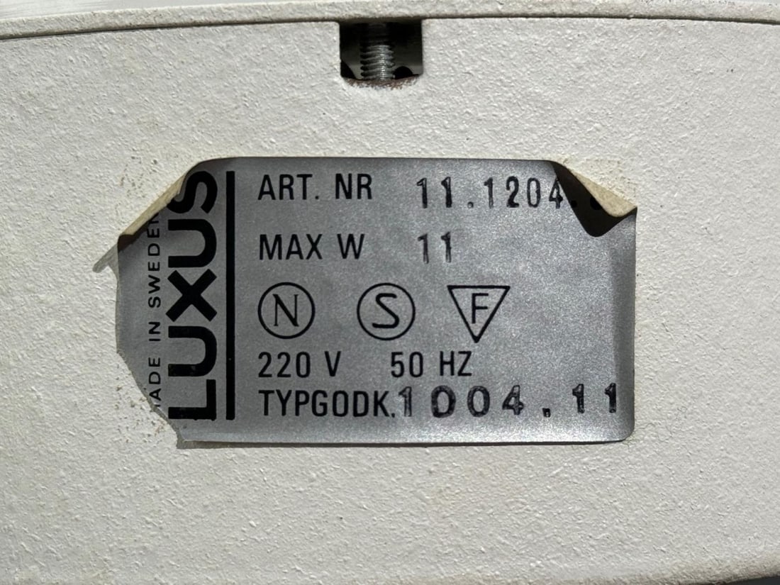 Luxus, Table Lamps, Brass, Fabric, Sweden, 1960s - 10