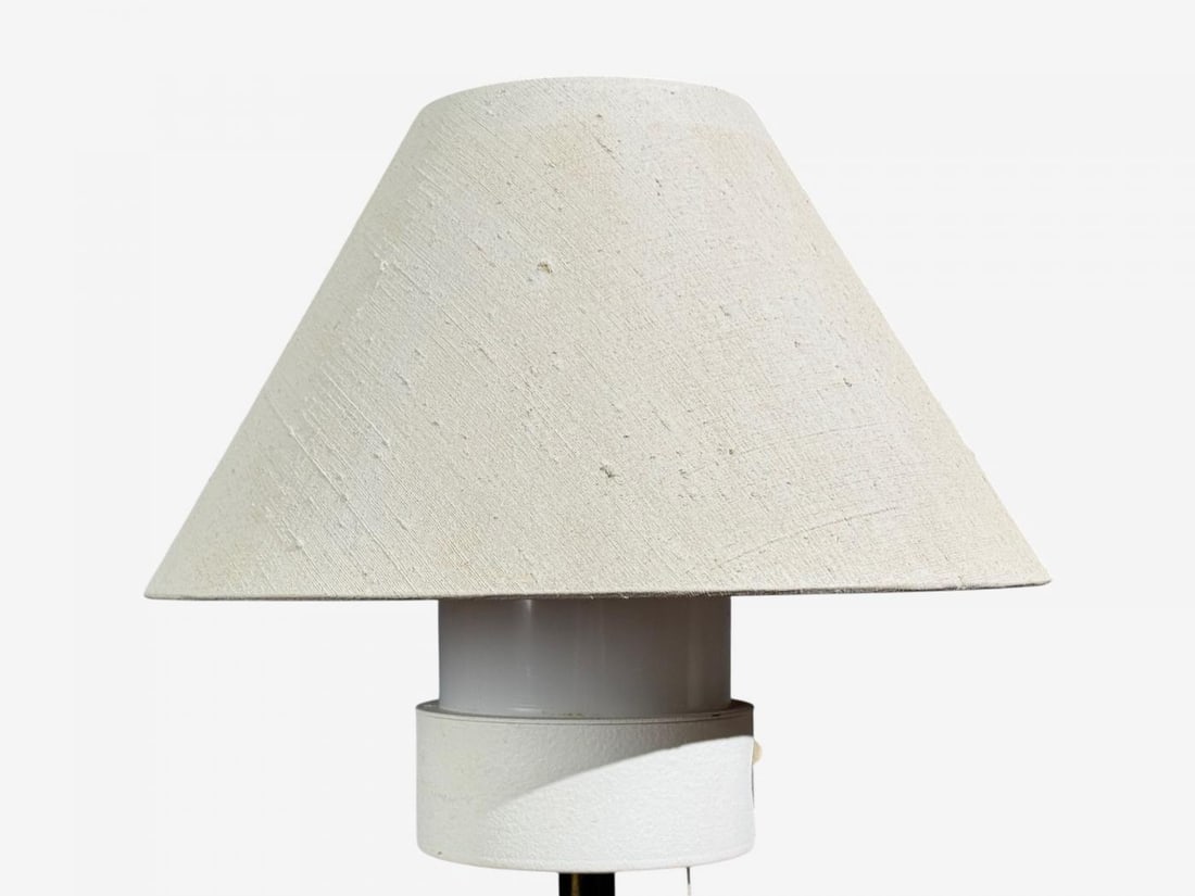 Luxus, Table Lamps, Brass, Fabric, Sweden, 1960s - 7