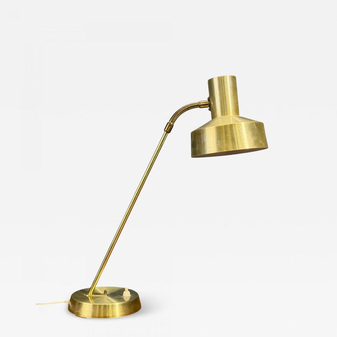Ewå Värnamo, Adjustable Desk Lamp, Brass, Metal, Sweden, 1980s (1 of 8)