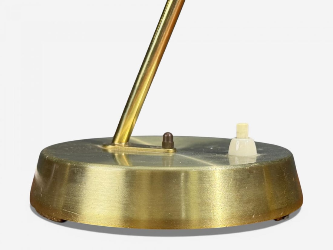 Ewå Värnamo, Adjustable Desk Lamp, Brass, Metal, Sweden, 1980s - 6