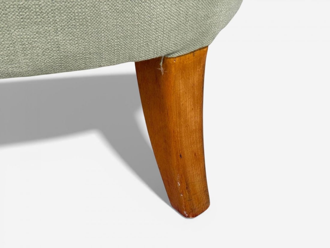 Swedish Modern, Lounge Chair, Floral Fabric, Beech, Sweden, 1950s - 10