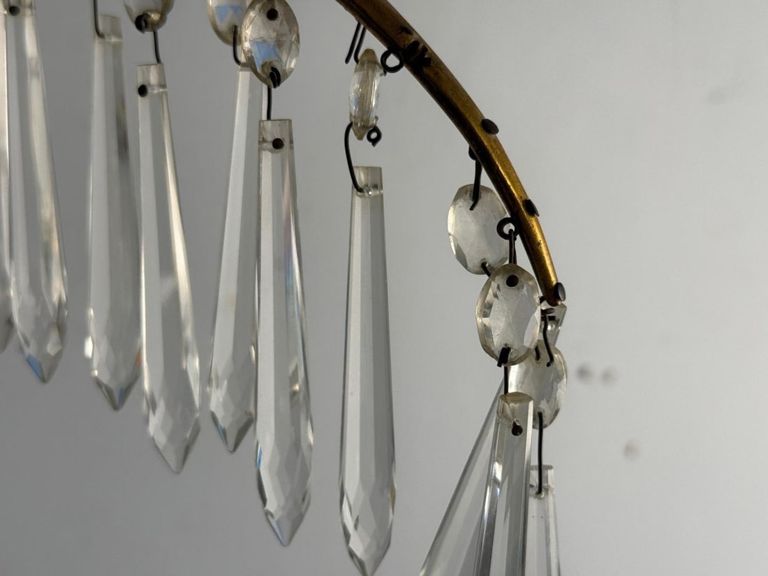 Maison Jansen, Feather Form Wall Sconces, Crystal, Bronze, France, 1940s - 7