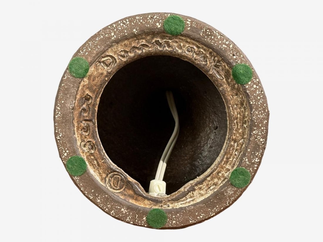 Fridtjof Sejersen, Table Lamp, Brown Ceramic, Denmark, 1960s - 11