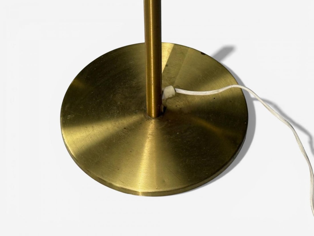 Luxus Vittsjö, Floor Lamps, Patinated Brass, Sweden, 1960s - 7