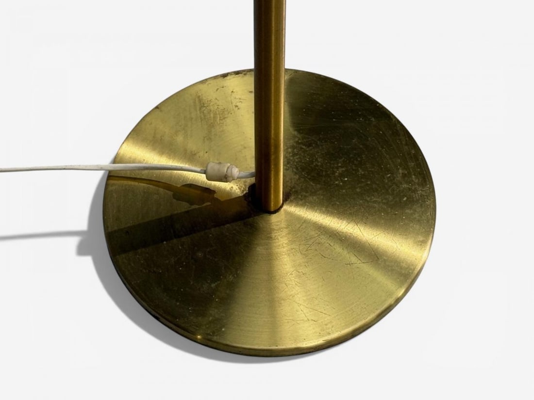 Luxus Vittsjö, Floor Lamps, Patinated Brass, Sweden, 1960s - 8
