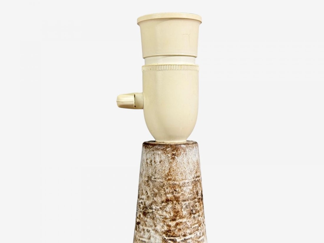 Fridtjof Sejersen, Table Lamp, Brown Ceramic, Denmark, 1960s - 6