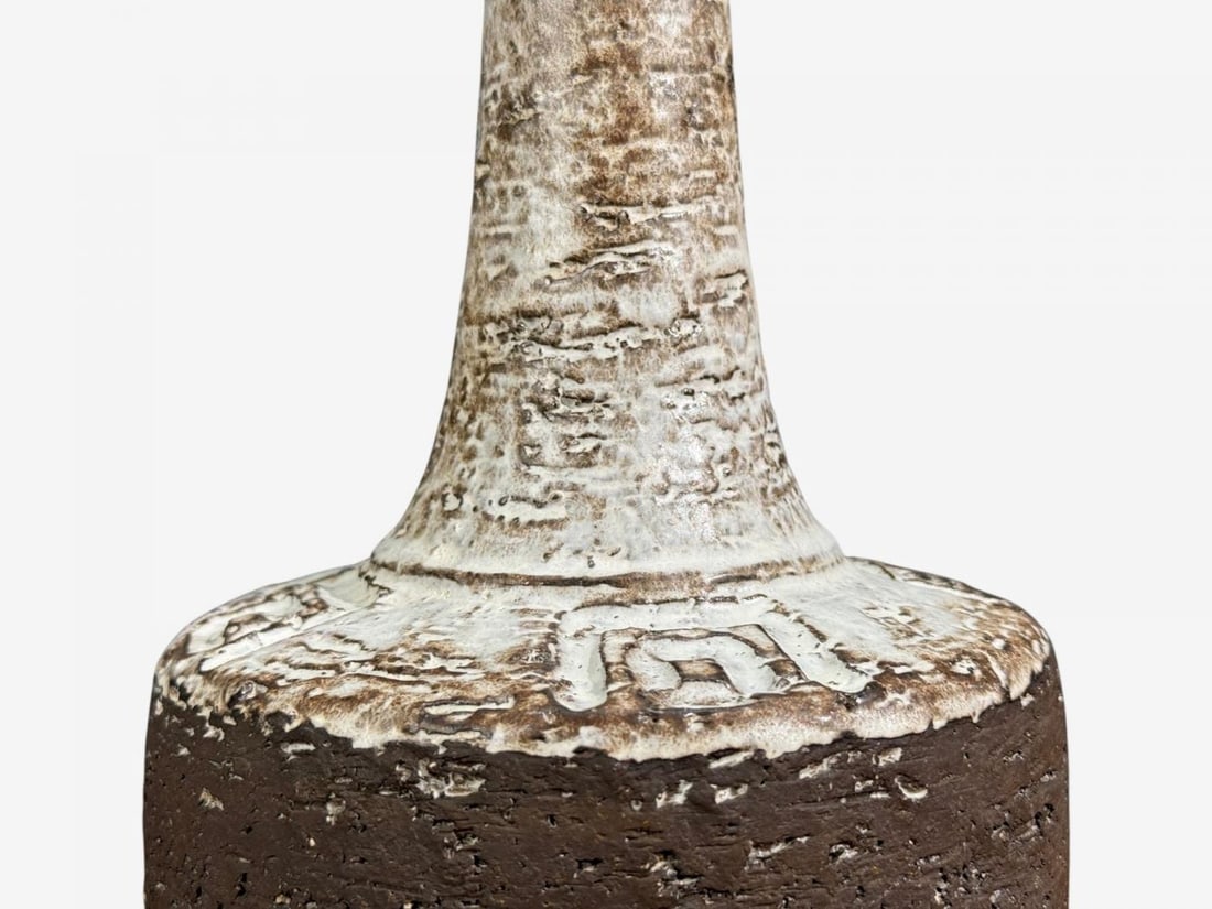 Fridtjof Sejersen, Table Lamp, Brown Ceramic, Denmark, 1960s - 7