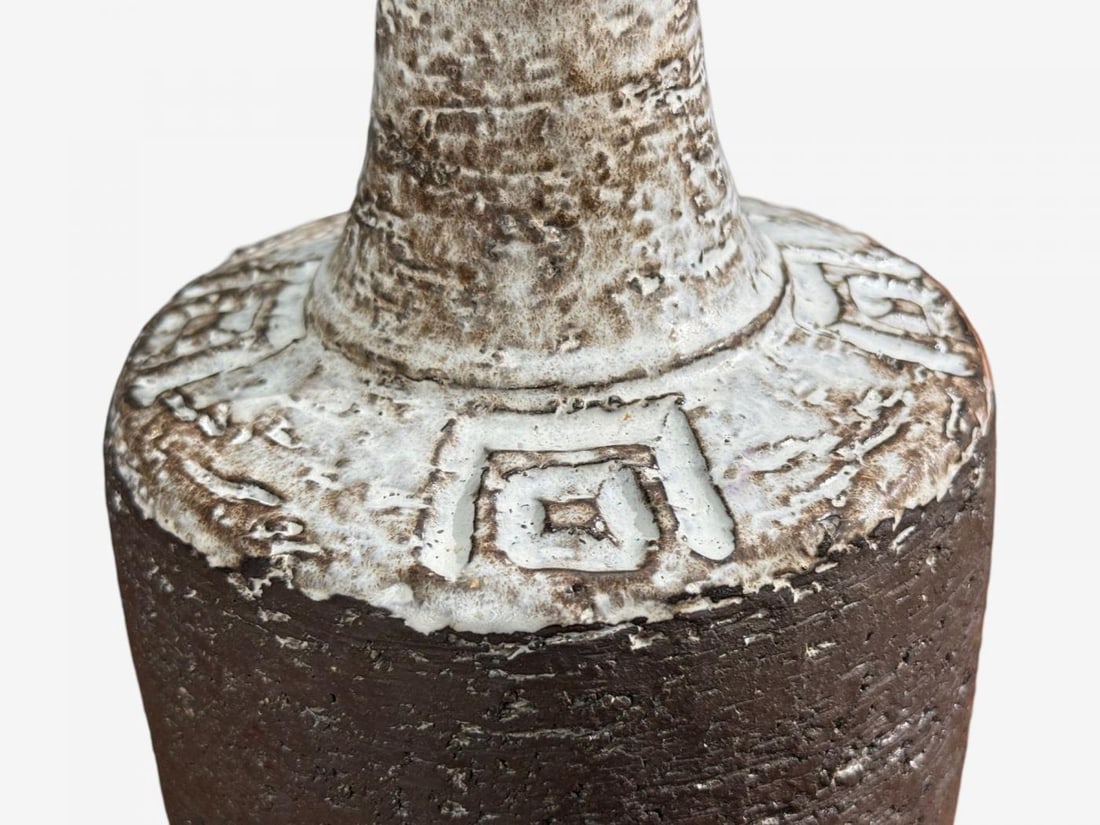 Fridtjof Sejersen, Table Lamp, Brown Ceramic, Denmark, 1960s - 8