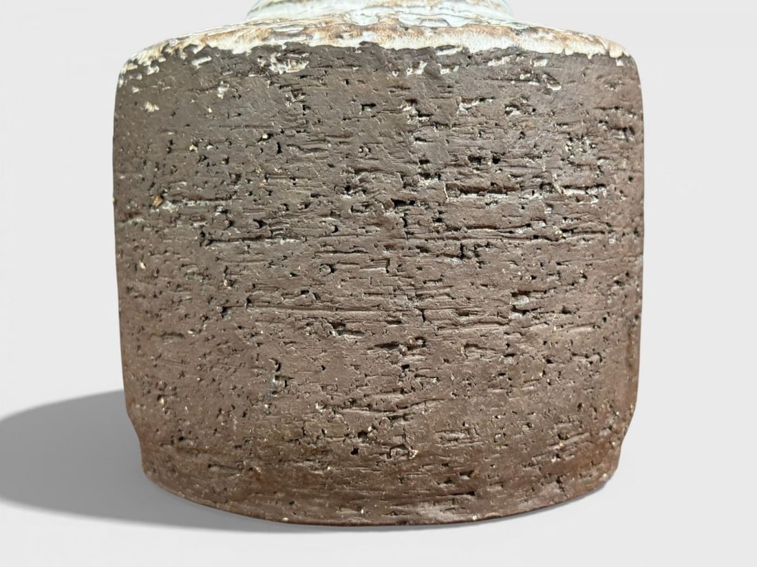 Fridtjof Sejersen, Table Lamp, Brown Ceramic, Denmark, 1960s - 9