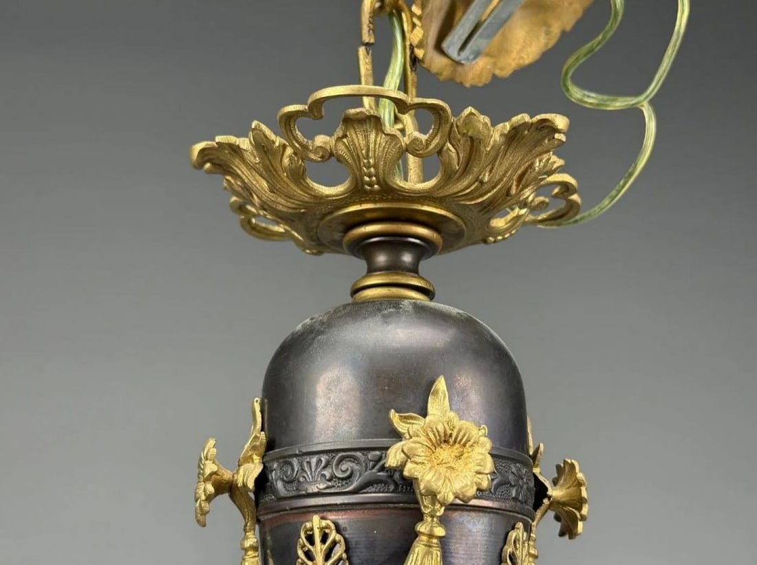 Federal Style, Chandelier, Bronze, Ebony, Europe, 1960s - 11