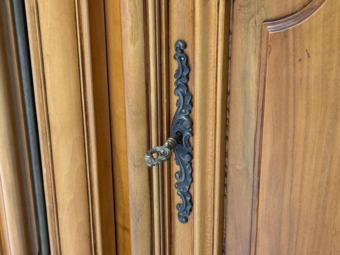 French Provincial, Monumental Sideboard, Wood, Brass, France, 1960s - 11