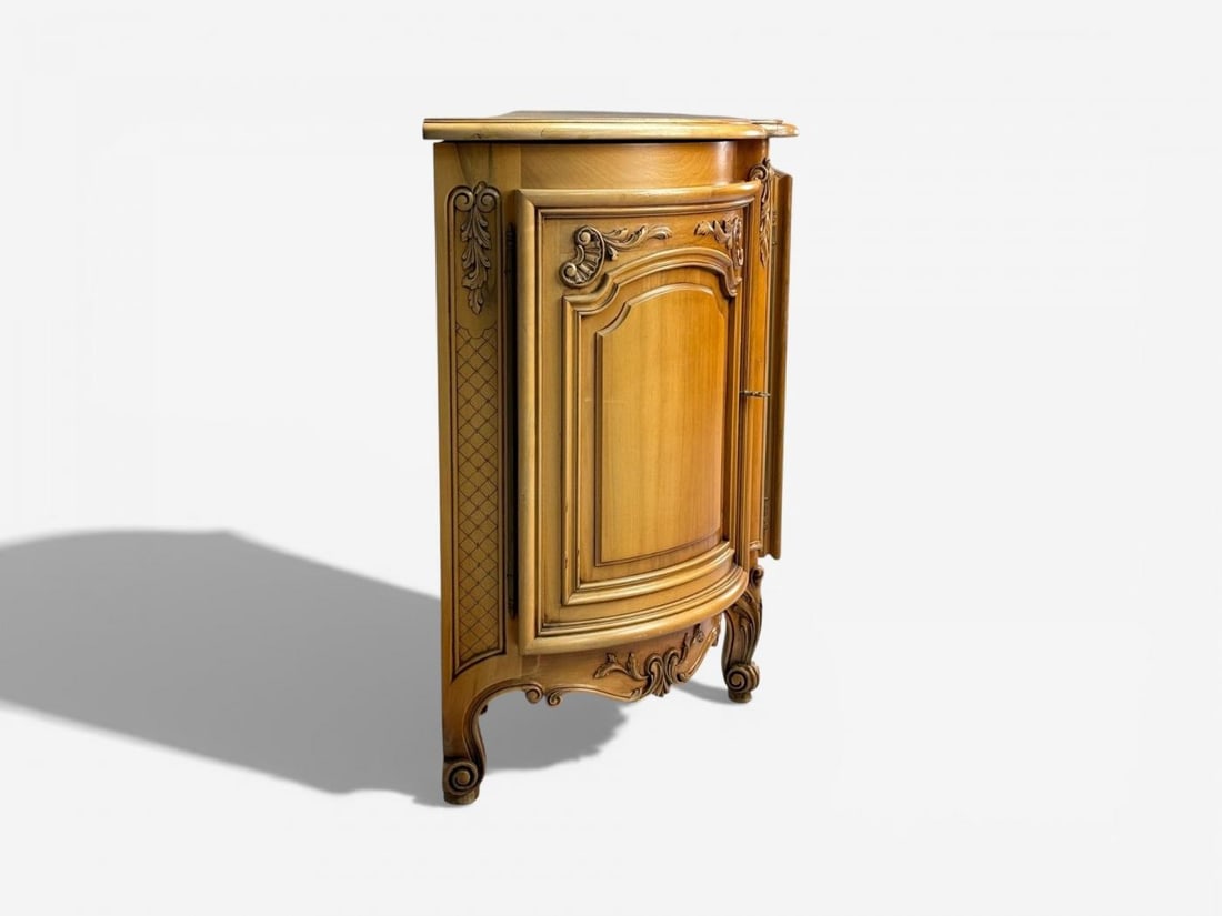 French Provincial, Monumental Sideboard, Wood, Brass, France, 1960s - 8