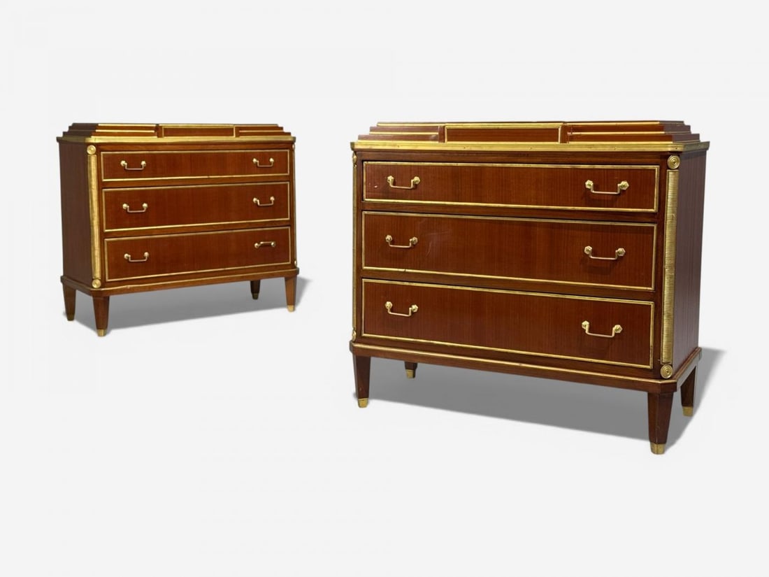 Russian Neoclassical Style, Commodes, Mahogany, Brass, Europe, 1980s - 3