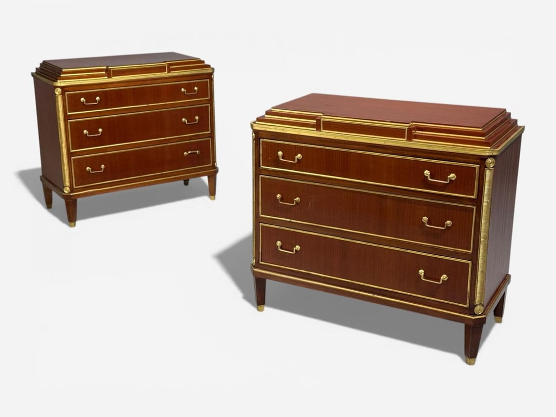 Russian Neoclassical Style, Commodes, Mahogany, Brass, Europe, 1980s - 4