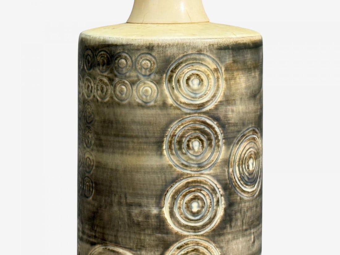Olle Alberius, Table Lamp, Grey Stoneware, Sweden, 1970s - 9