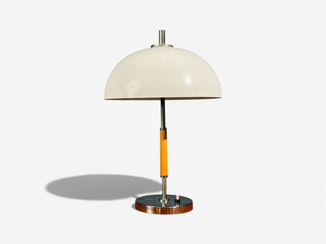 Swedish Art Deco, Table Lamp, Chrome, Plastic, Sweden, 1930s - 4