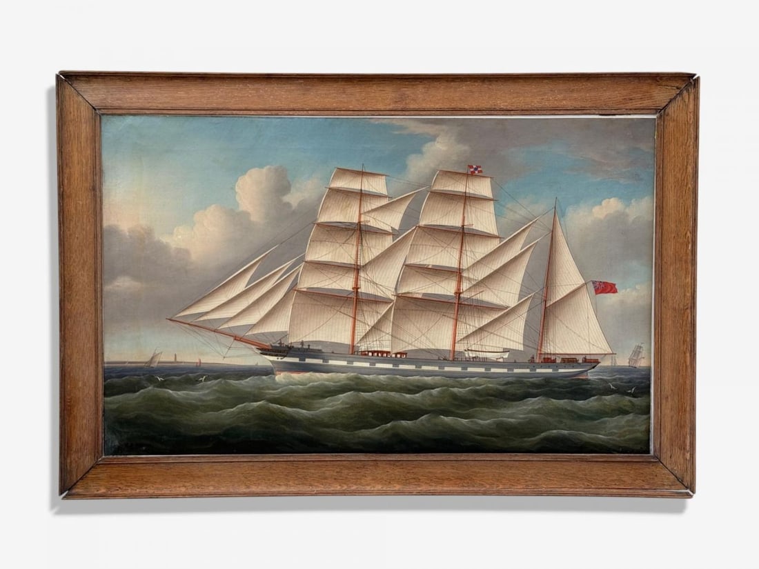 William Ball Spencer, Oil on Canvas, Seascape Painting, British, 19th C. - 2