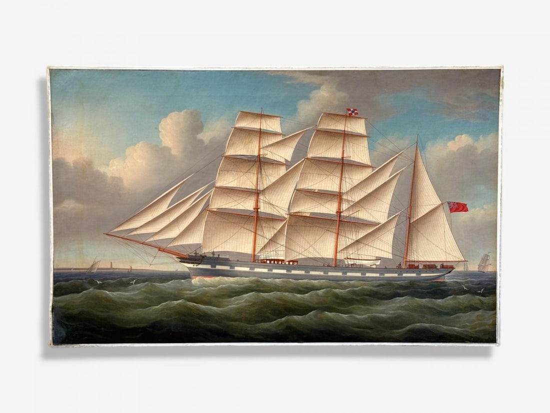 William Ball Spencer, Oil on Canvas, Seascape Painting, British, 19th C. - 3