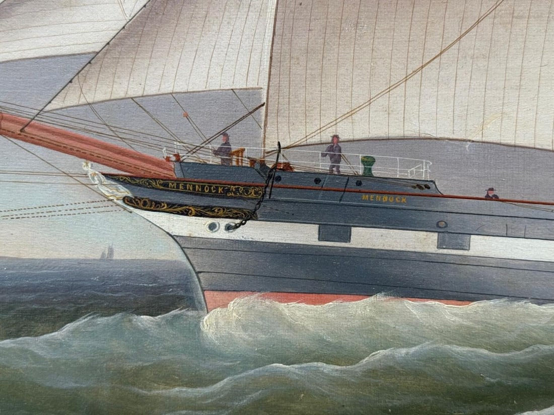 William Ball Spencer, Oil on Canvas, Seascape Painting, British, 19th C. - 5