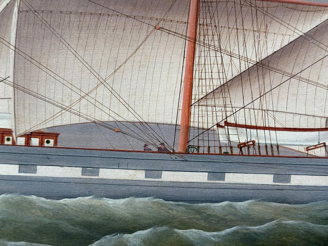 William Ball Spencer, Oil on Canvas, Seascape Painting, British, 19th C. - 6