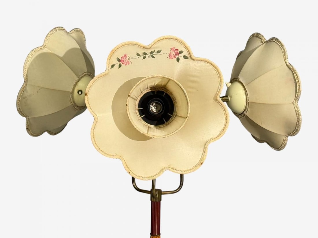 Swedish Modern, Adjustable Floor Lamp, Wood, Metal, Sweden, 1950s - 2