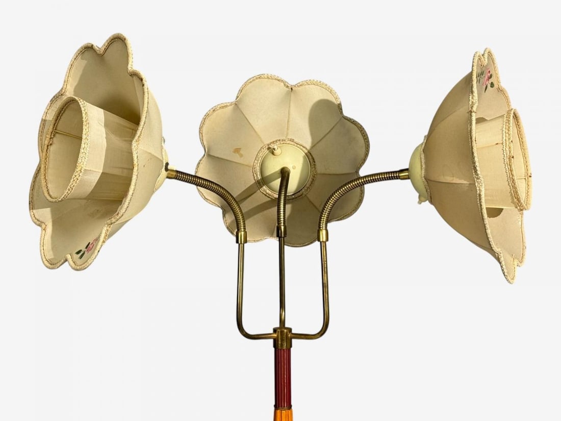 Swedish Modern, Adjustable Floor Lamp, Wood, Metal, Sweden, 1950s - 9