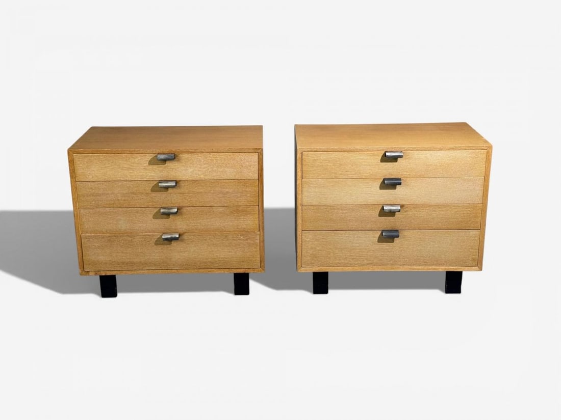 George Nelson, Cabinets, Birch, Stainless Steel, USA c. 1955 - 6