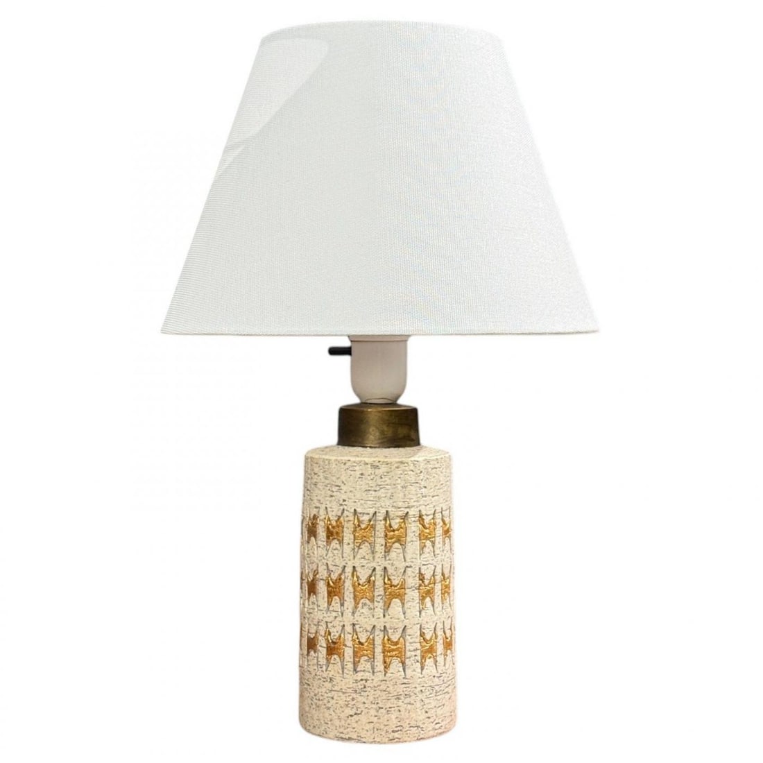 Bitossi, Table Lamp, Chamotte Clay, Gold Leaf, Italy, 1960s - 9