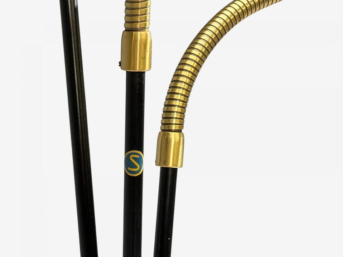 Swedish Modern, Adjustable Floor Lamp, Teak, Lacquered Metal, Sweden, 1960s - 8