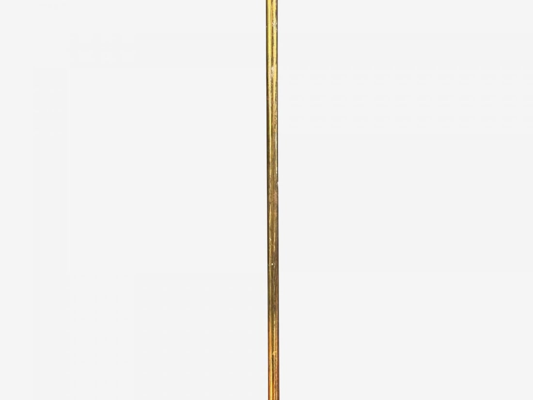 Karlskrona Lampfabrik, Table Lamp, Brass, Josef Frank Fabric, Sweden, 1940s - 8