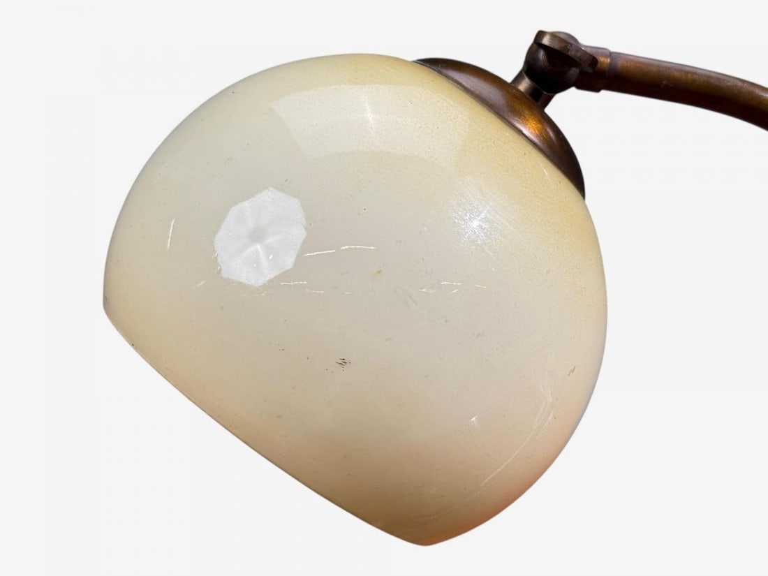 European Modern, Desk Lamp, Brass, Glass, Europe, 1970s - 7