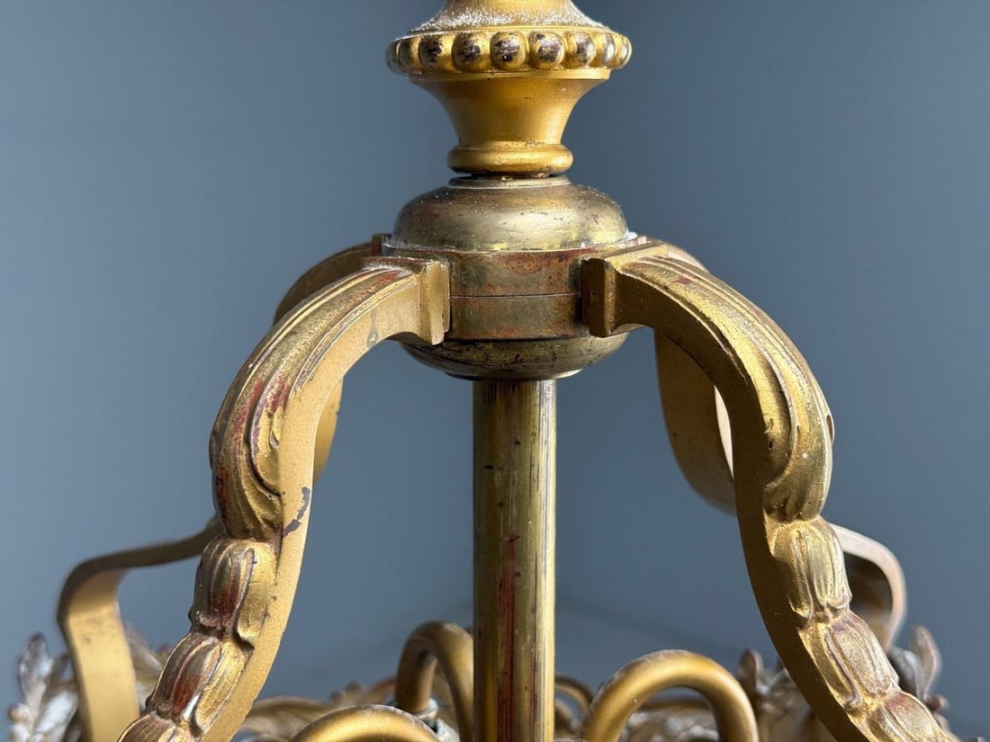 French Louis XVI, Chandelier, Dore Bronze, Crystal, France, 19th Century - 12