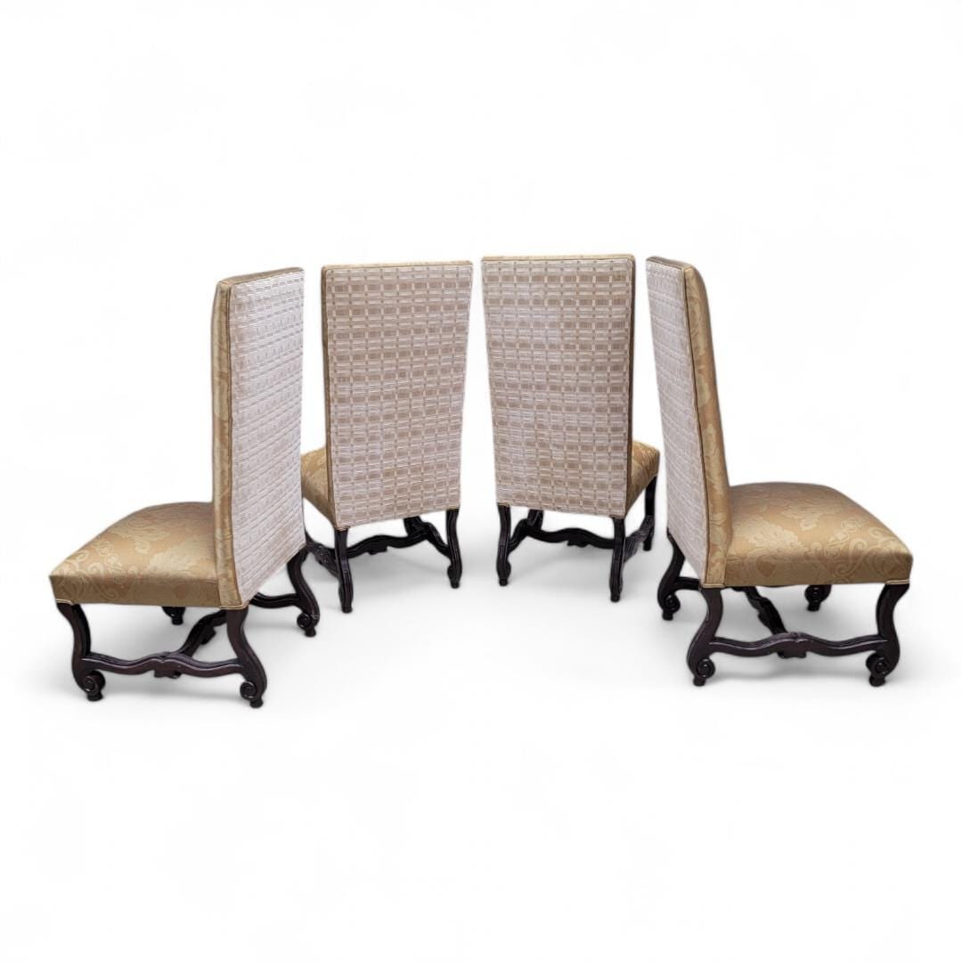 Vintage Italian Regency Style High Back Dinning Chairs - Set of 8 - 3