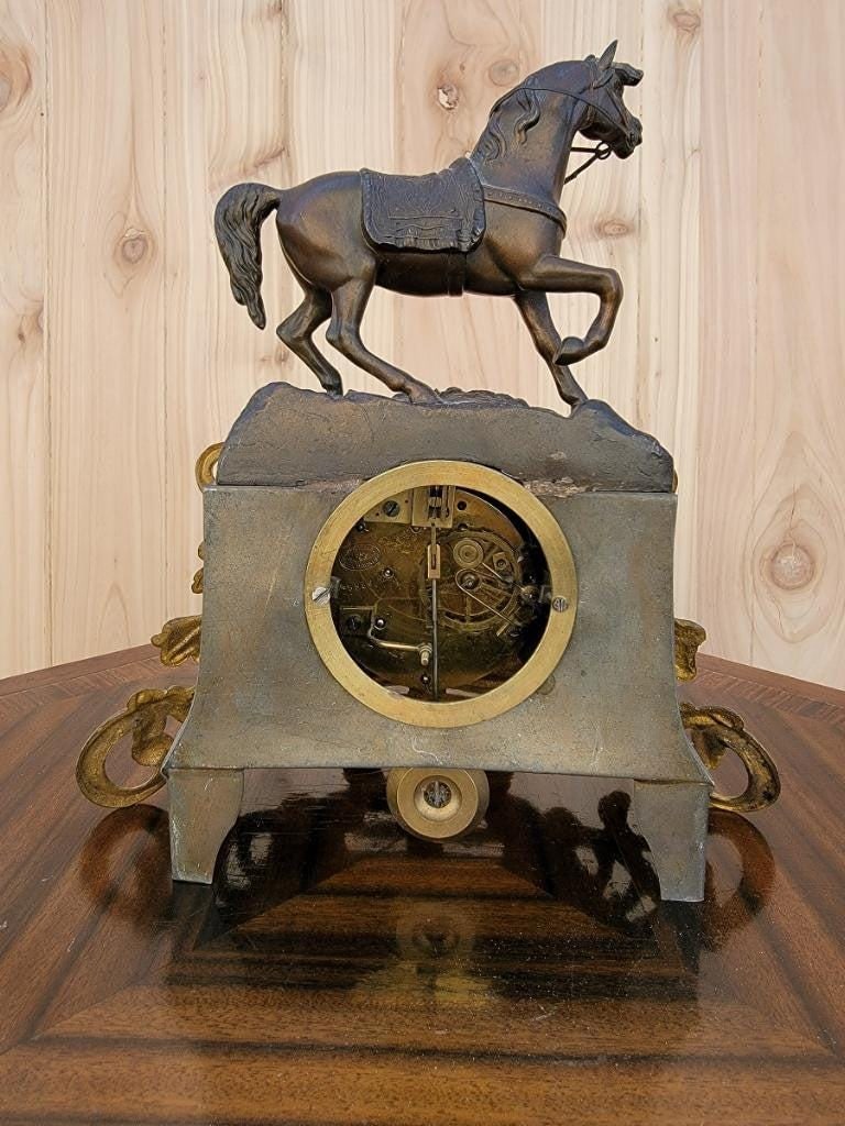 Antique French Neoclassical Style Mantel Clock - 4