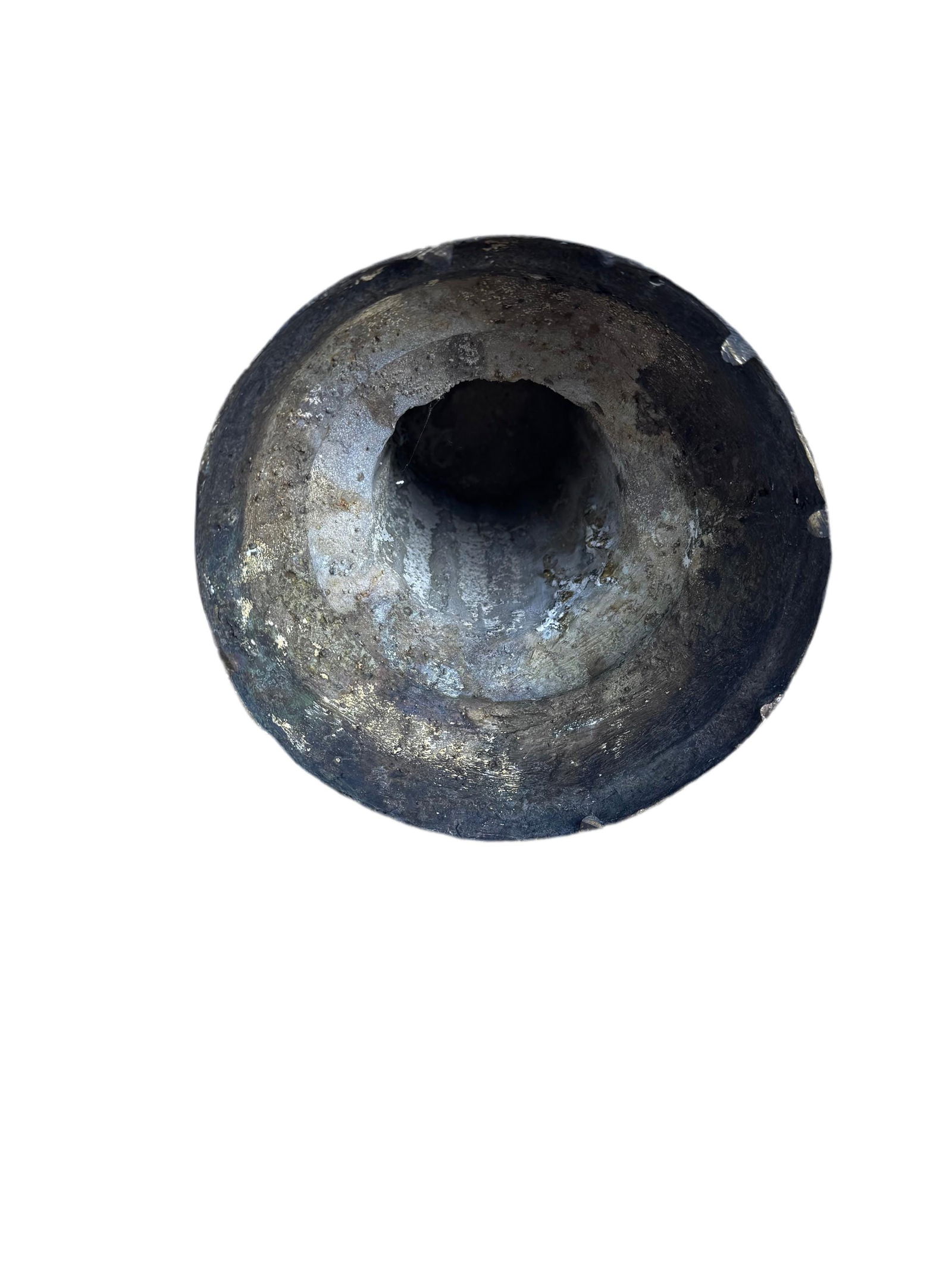 Antique Bronze Cherub on Pedestal Playing The Flute Sculpture - 3