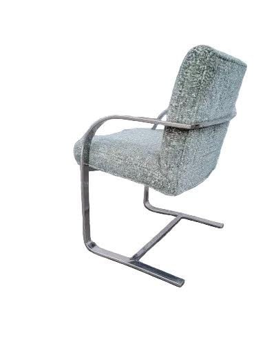 MCM Milo Baughman Chrome Chair & Ottoman - 2