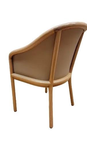 MCM Barrel Back Leather Chair by Ward Bennett - 2