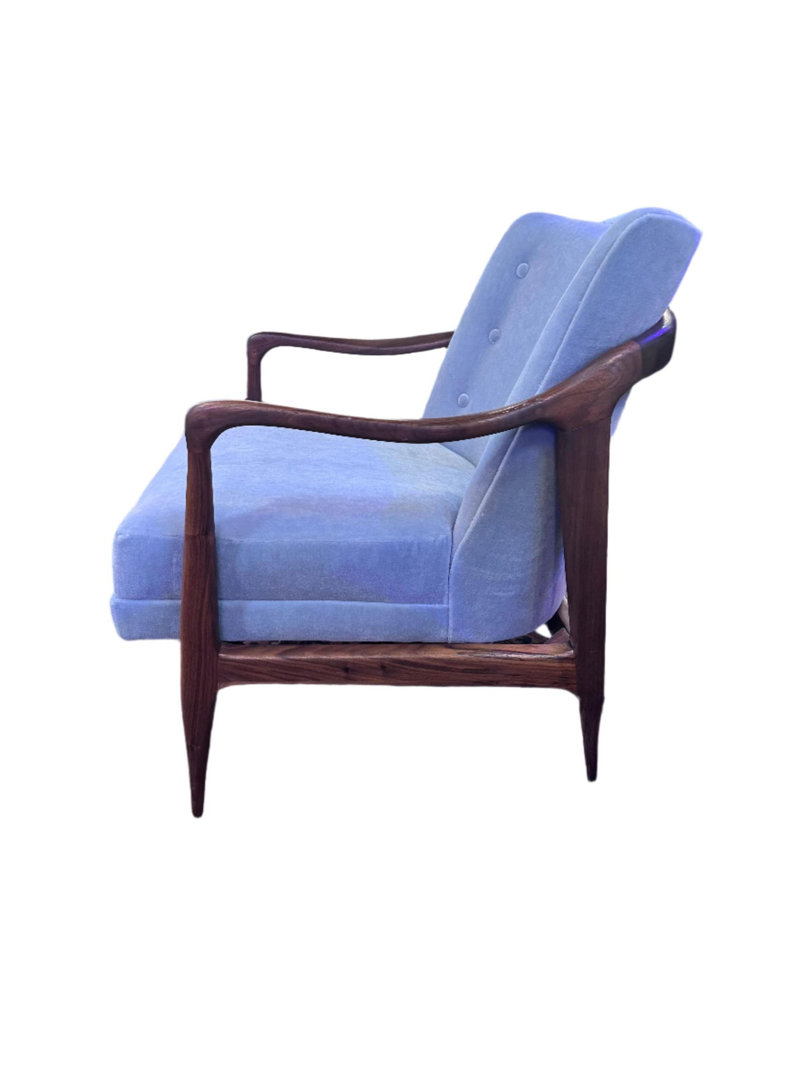 MCM Sculptural Accent Chair Newly Reupholstered - 4