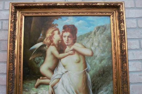 Antique French Neoclassical Style Painting - 2