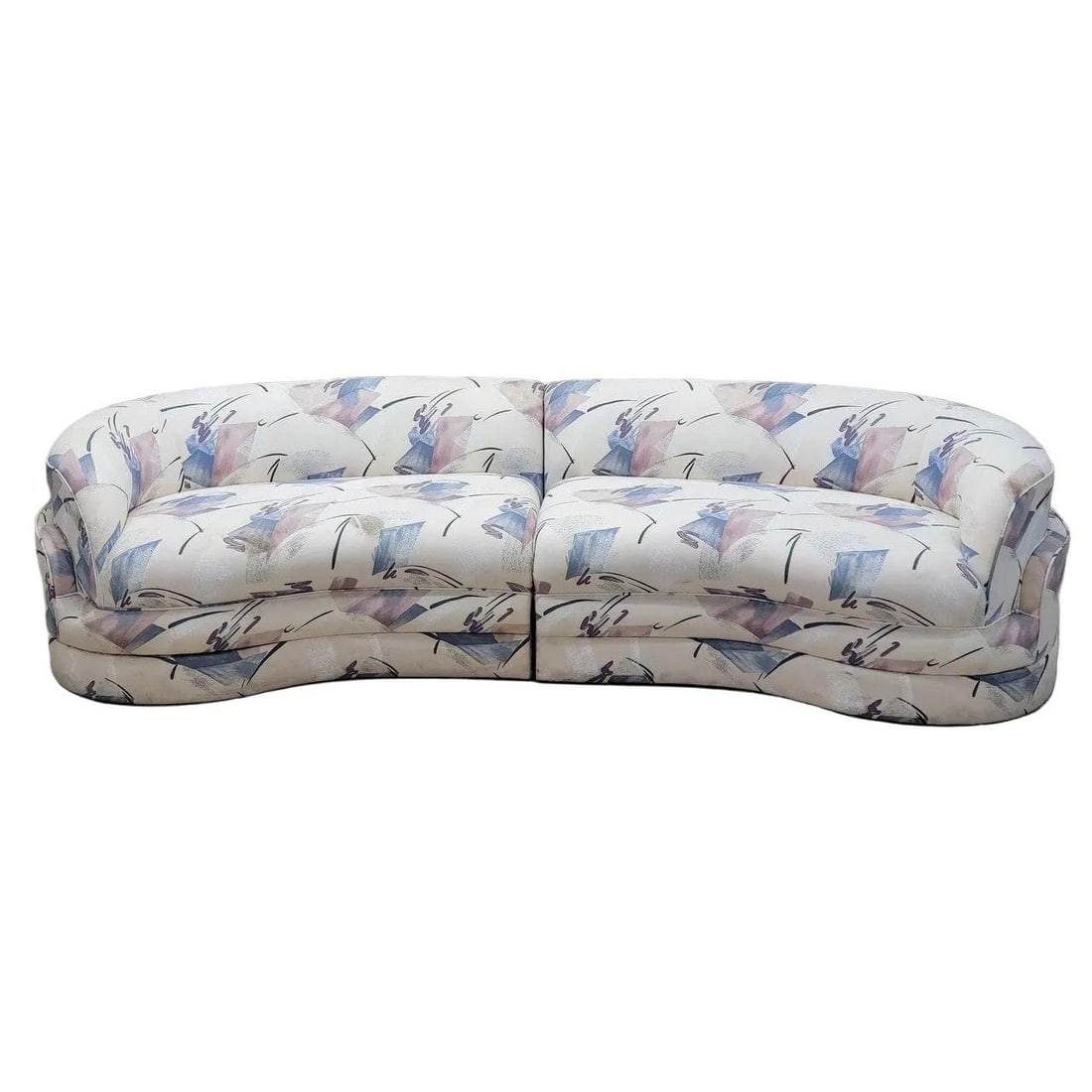Postmodern Kagan Style Curved Sectional Sofa - 4