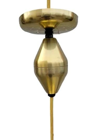 MCM Space Age Pull Down Ceiling Pendant Light - 4