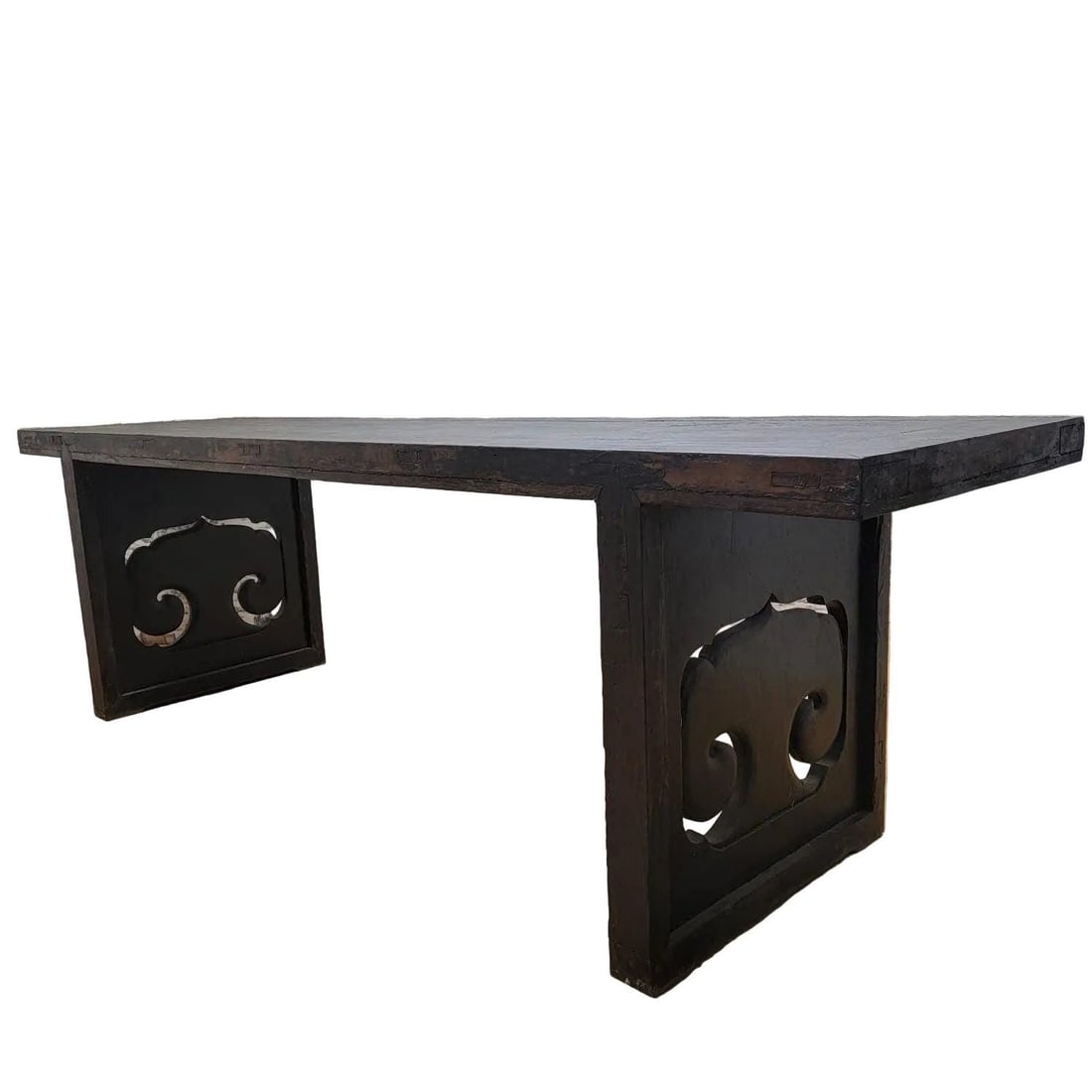 Vintage Shanxi Province Elm Calligraphy Table - 2