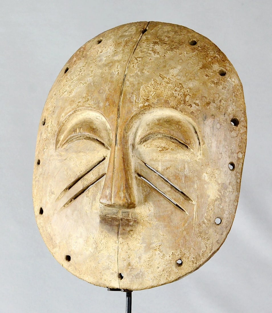 Rare YELA Mask Congo Rdc Zaire Kongo African Tribal Art MBOLE BAMBOL 2093 (1 of 9)
