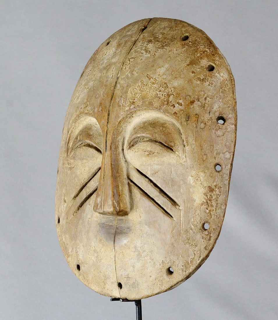 Rare YELA Mask Congo Rdc Zaire Kongo African Tribal Art MBOLE BAMBOL 2093 - 2