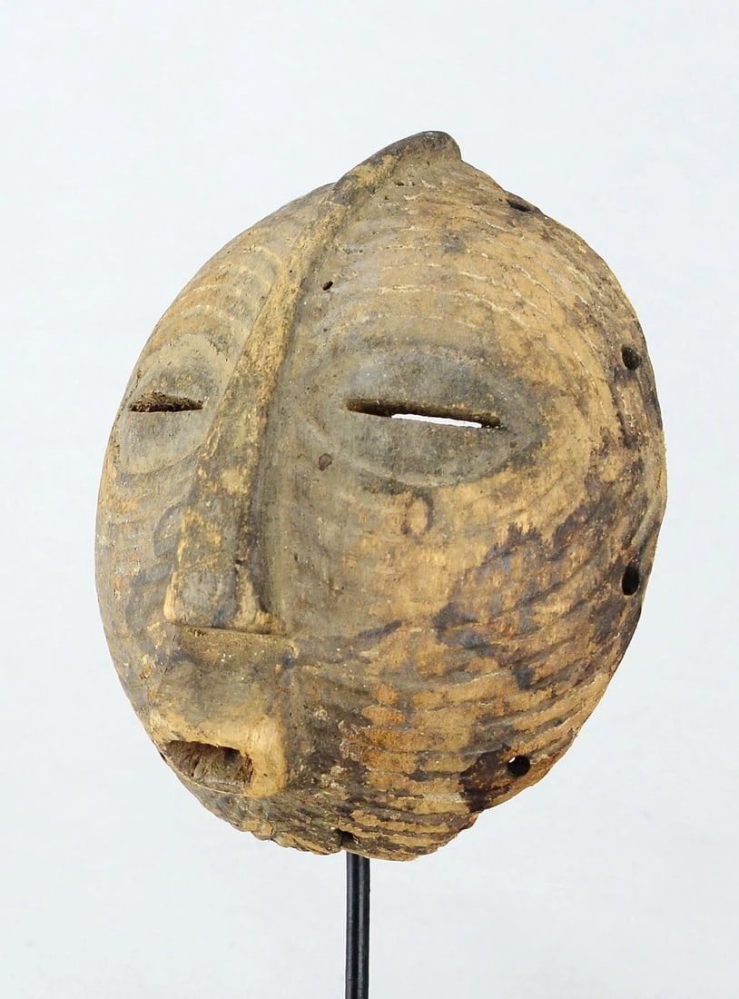 Cute LUBA Kifwebe mask Congo Drc African Tribal Art Baluba MC 2193 - 11