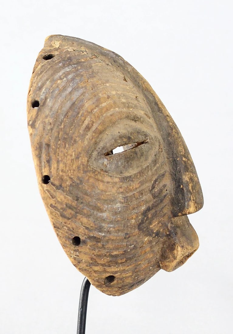 Cute LUBA Kifwebe mask Congo Drc African Tribal Art Baluba MC 2193 - 2